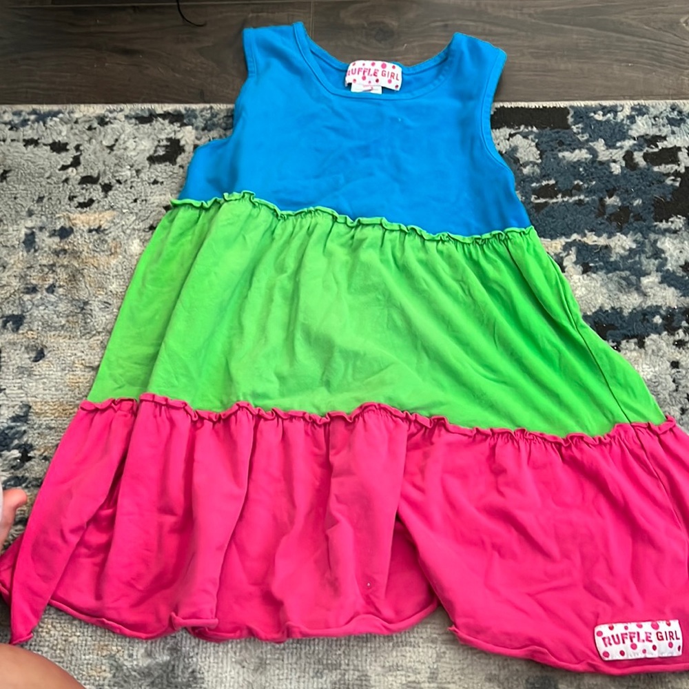 ruffle girl tank